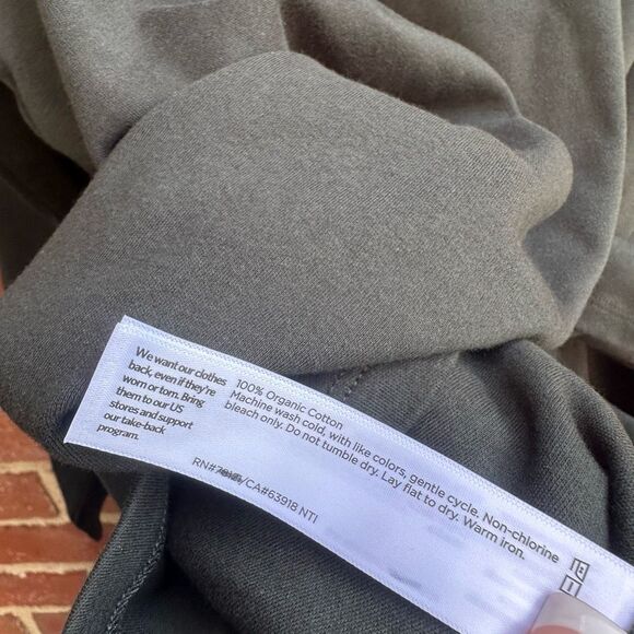 Eileen Fisher Organic Cotton Jersey Long-Sleeve Tee black 2X NWOT - Picture 5 of 6